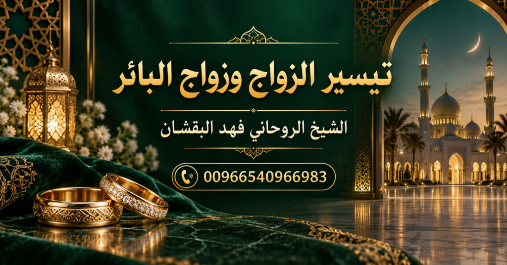 تيسير الزواج وزواج البائر - الشيخ الروحاني فهد البقشان 00966540966983